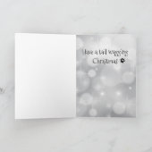 犬のクリスマスカードから – ペットのクリスマスカード サンキューカード (内部)