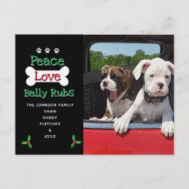 犬のクリスマスカードから ポストカード