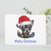 犬のクリスマスカード (スタンド正面)