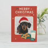 犬のクリスマスクッキー クリスマスカード (スタンド正面)