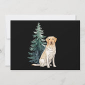 犬のクリスマスツリーパーティー 愛犬家のXmas シーズンカード (正面)