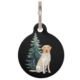 犬のクリスマスツリーパーティー 愛犬家 クリスマス ペット ネームタグ