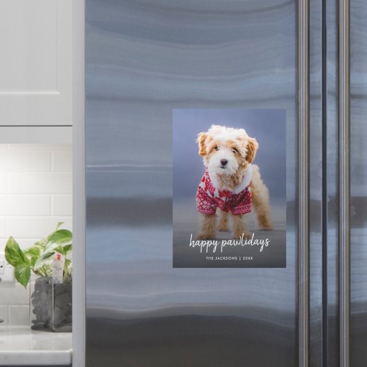 犬のクリスマスパピーハッピーパウィーデイズ磁気カード