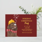 犬のクリスマスパーティー 招待状 (スタンド正面)