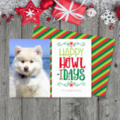 犬のクリスマスフォトハッピーHowlidays シーズンカード