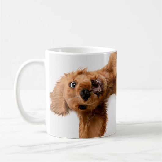 犬のクリスマスマグカップ 難儀な1年だったね コーヒーマグカップ (左)