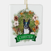犬のクリスマスリース オーナメント (右)
