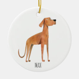 犬のクリスマス オブジェ セラミックオーナメント