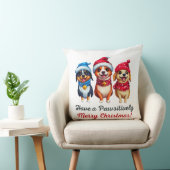 犬のクリスマス クッション (椅子)