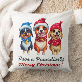 犬のクリスマス クッション