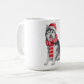 犬のクリスマス コーヒーマグカップ (正面左)