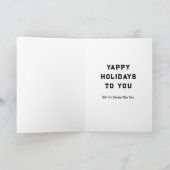 犬のクリスマス シーズンカード (内部)
