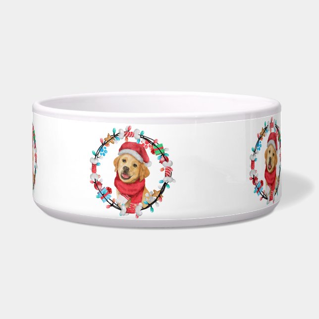 犬のクリスマス ボウル (正面)