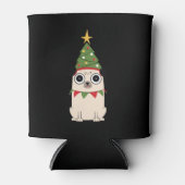 犬のクリスマス 缶クーラー (正面)