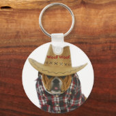 犬のクールデザインKeychain キーホルダー (正面)