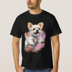 犬のグラフィックTシャツ Tシャツ
