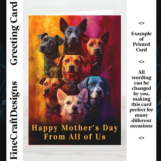 犬のグループ背鮮やか景CT6カスタム母親 カード