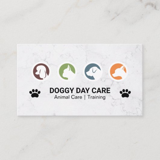 犬のグループ 名刺 (正面)