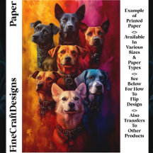 犬のグループ，背景鮮やかCT6クラフト紙