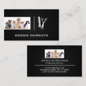 犬のグループ | 鋏と櫛 名刺 (正面/裏面)