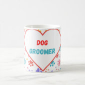 犬のグルーマーマグ コーヒーマグカップ (中央)