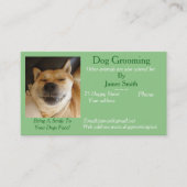 犬のグルーミングとペットの介護サービスアポイントメント 予約カード (正面)