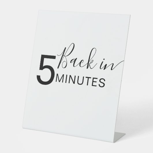 犬のグルーミングのサインバック5分 台座サイン (正面)