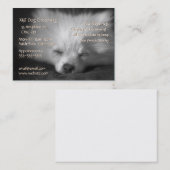 犬のグルーミングのサービス業カードテンプレート 名刺 (正面/裏面)