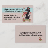 犬のグルーミングのサービス業カード 名刺 (正面/裏面)