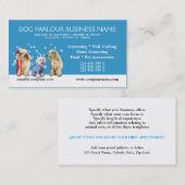 犬のグルーミングのペットの世話は個人化なります 割引カード (正面/裏面)