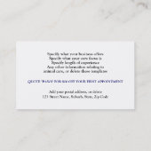 犬のグルーミングのペットの世話は個人化なります 割引カード (裏面)