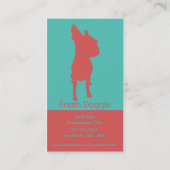 犬のグルーミングの名刺のロイヤリティカード ロイヤリティカード (裏面)