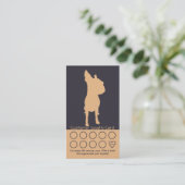 犬のグルーミングの名刺のロイヤリティカード ロイヤリティカード (スタンド正面)