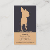 犬のグルーミングの名刺のロイヤリティカード ロイヤリティカード (裏面)