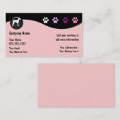 犬のグルーミングの名刺 名刺 (正面/裏面)