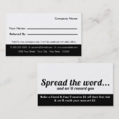 犬のグルーミングの紹介の名刺 紹介カード (正面/裏面)