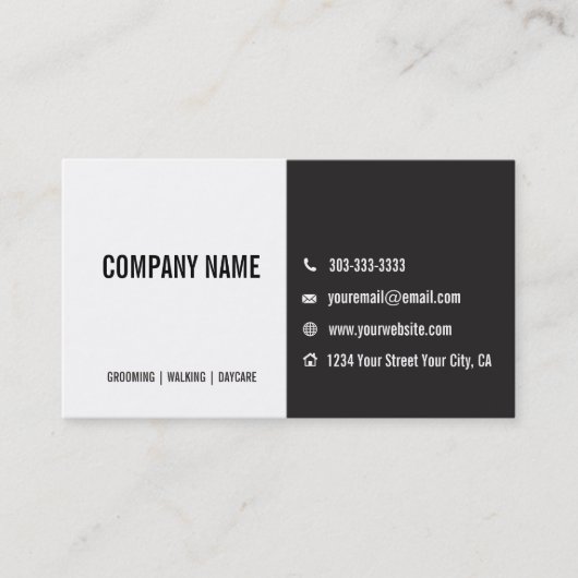 犬のグルーミングの顧客の紹介カード 紹介カード (正面)