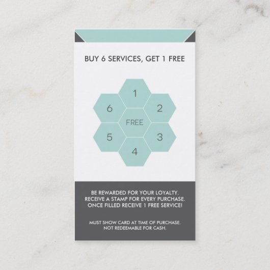 犬のグルーミングの顧客はカードに報酬を与えます ロイヤリティカード (裏面)