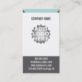 犬のグルーミングの顧客はカードに報酬を与えます ロイヤリティカード (正面)