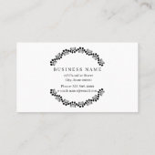 犬のグルーミングを円で編集可能な色の形に 名刺 (裏面)