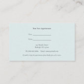 犬のグルーミングアポイントメントカード 名刺 (裏面)