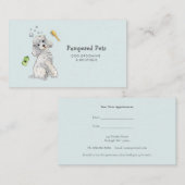 犬のグルーミングアポイントメントカード 名刺 (正面/裏面)