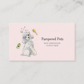 犬のグルーミングアポイントメントカード 名刺 (正面)