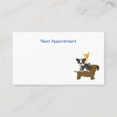 犬のグルーミングアポイントメント 名刺 (裏面)