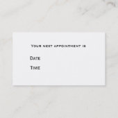 犬のグルーミングカード 予約カード (裏面)