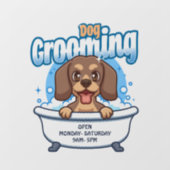 犬のグルーミングサロン ウィンドウサイン (シート)