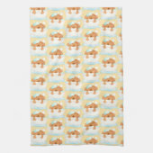 犬のグルーミングサロン キッチンタオル (縦)