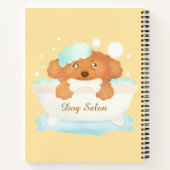 犬のグルーミングサロン ノートブック (裏面)