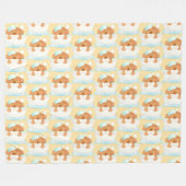 犬のグルーミングサロン フリースブランケット (正面(横))