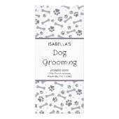 犬のグルーミングサービス価格一覧ラックカード ラックカード (正面)